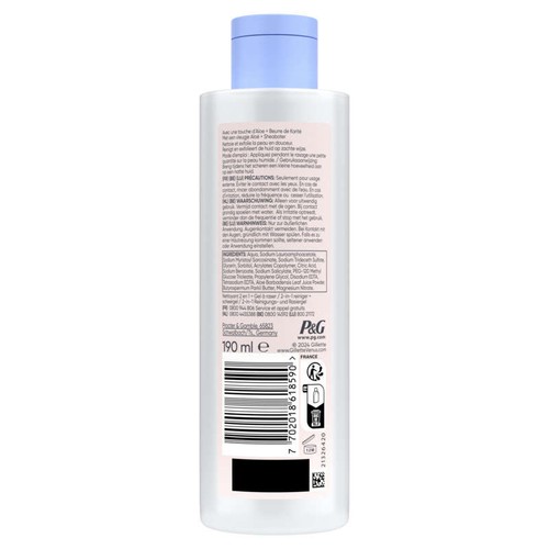 Gillette Satin Care Nettoyant 2en1 et gel à raser 190ml