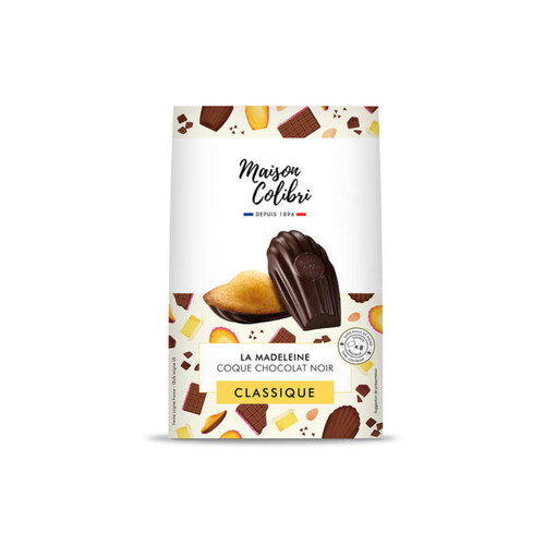 Maison Colibri Madeleines coque chocolat pur beurre 240g