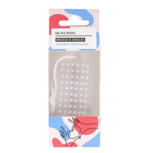 Monoprix Accessoires Brosse À Ongles Double Empoilage X1