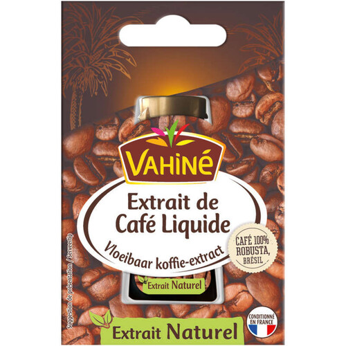 Vahiné Extrait de café liquide sucré 20ml