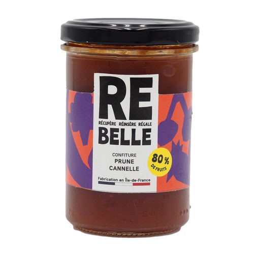Re-Belle Confiture prune Cannelle 230g