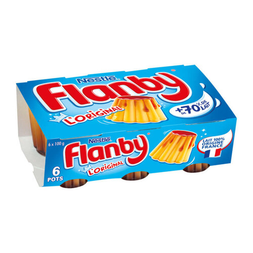 FLANBY Flans vanille caramel 6 x 100g