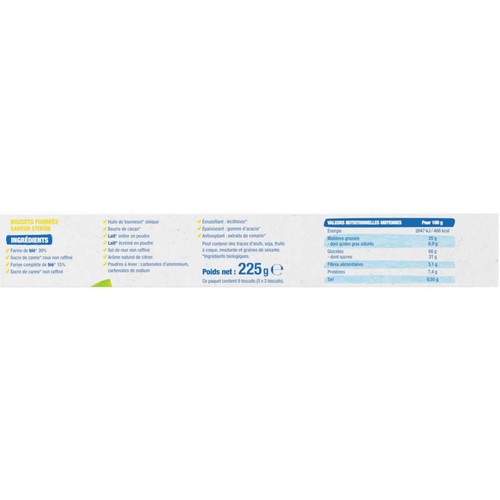 Bjorg Fourrés Citron, Bio 225g