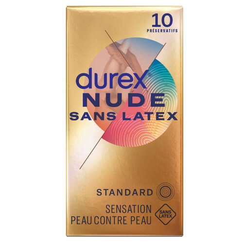 Durex nude sans latex x10