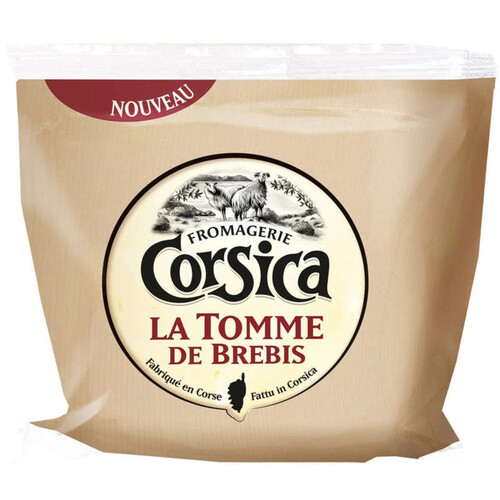 Corsica tomme de brebis, lait de brebis pasteurisé 150g