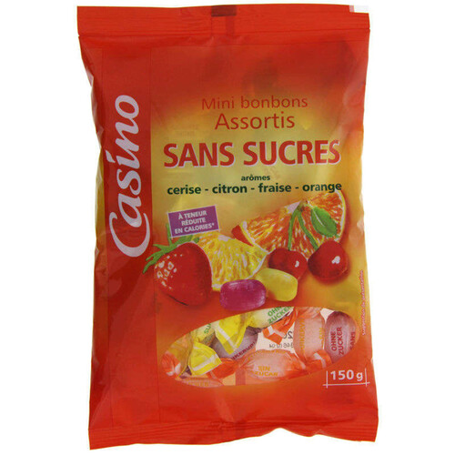 Casino Bonbons aux fruits - Sans sucre - 150g