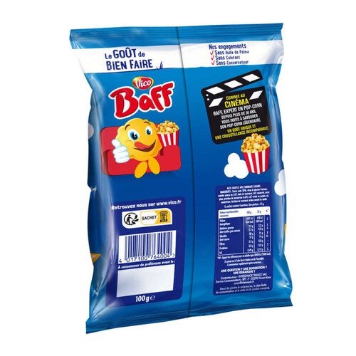 Baff Pop corn au caramel 100g