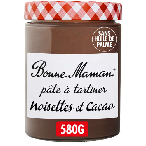 Bonne Maman Pâte à tartiner noisette et cacao 580g