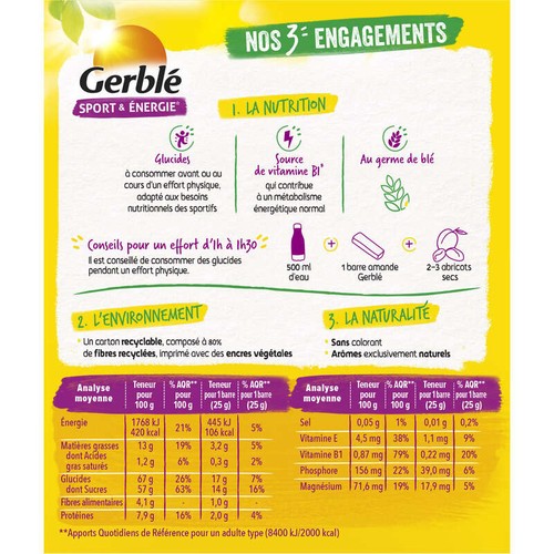 Gerblé Barre Amande 150g