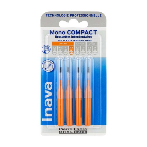 InavaMono Compact Brossettes Interdentaires Taille : ISO3 1,2mm x4
