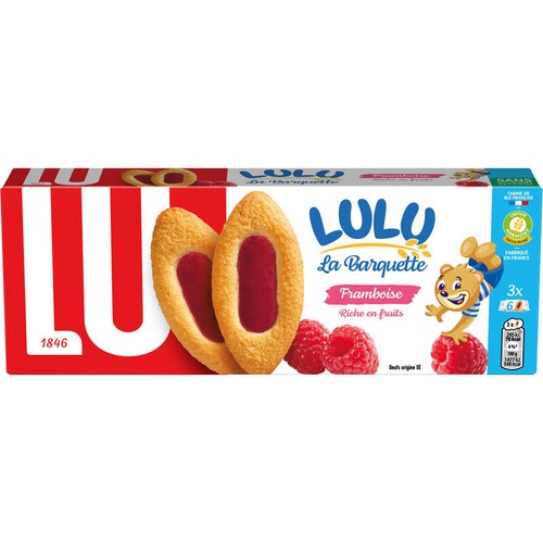 Lu Lulu La Barquette Biscuits Framboise 120g