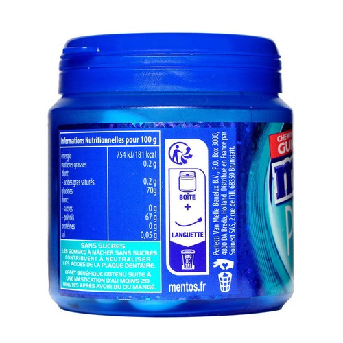 Mentos Pure fresh Menthol Eucalyptus Dragées sans sucres x50, 100g