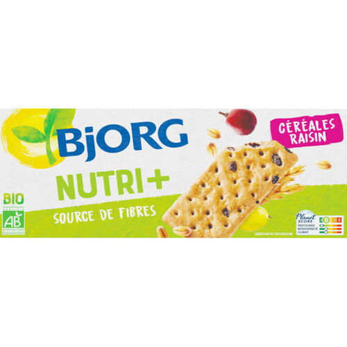 Bjorg Biscuits Aux Céréales & Raisins, Bio 218G