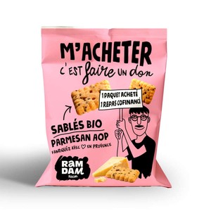 Ramdam Social Biscuits Apéritifs Parmesan Et Graines De Chia 100g