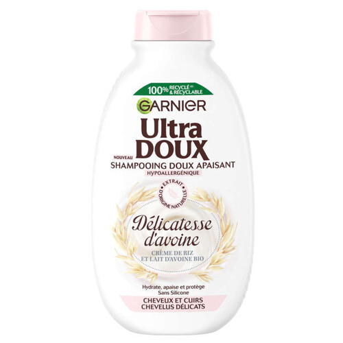 Garnier Ultra Doux Shampooing Délicatesse d'Avoine Crème de Riz 300ml