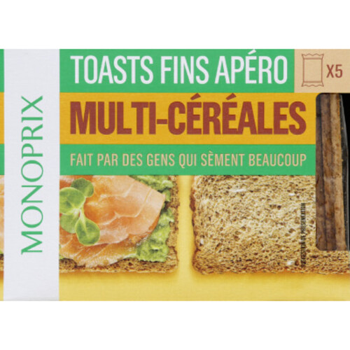 Monoprix Mini Toast Apéro Multi Céréales 100g