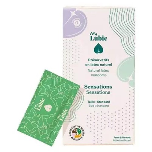 My Lubie Préservatifs en latex naturel Taille standard x12
