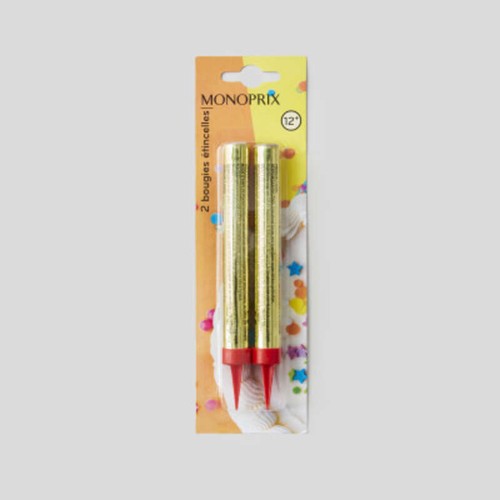Monoprix Maison 2 Bougies Etincelles