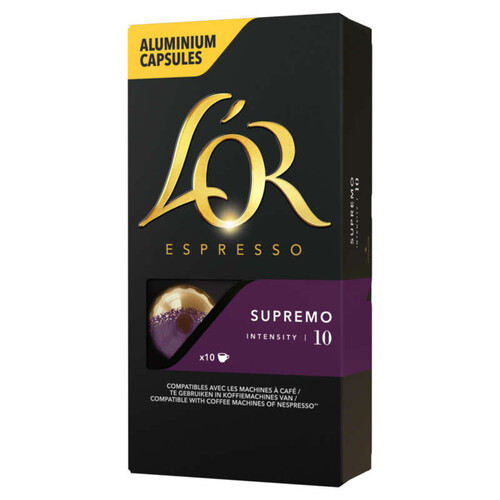 L'Or Espresso Café Supremo intensité 11 x10 capsules 52g