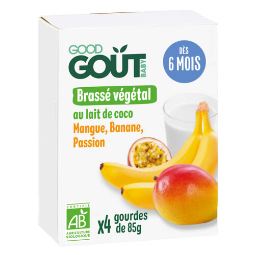 Good Goût Brassé Coco Mangue Banane Passion 4 x 85g