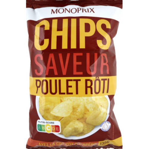 Monoprix Chips saveur poulet rôti 135g