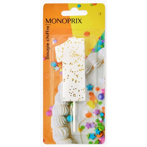 Monoprix Maison Bougie Chiffre 1