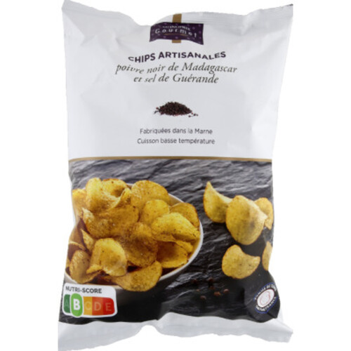 Monoprix Gourmet Chips Poivre Noir de Madagascar et Sel de Guérande 125g