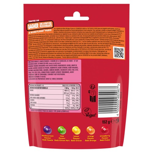 Skittles Fruits Pochon 152g