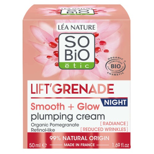 So Bio Soin Repulpant Nuit Lissant Éclat 50Ml