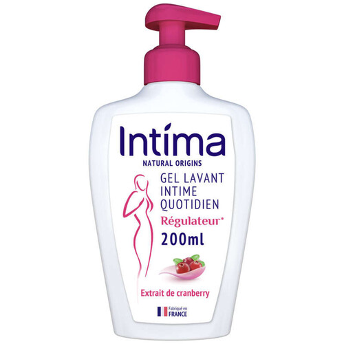 Intima Natural Gel Toilette Intime Régulateur Cranberry 200ml