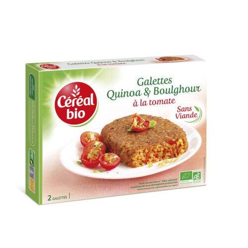 Céréal Bio Galettes au quinoa et boulghour à la tomate sans viande bio 200g