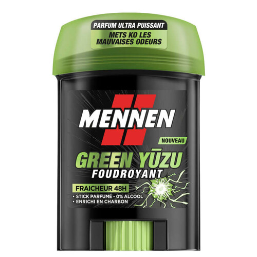 Mennen Déodorant Green Yuzu Foudroyant Stick 60ml