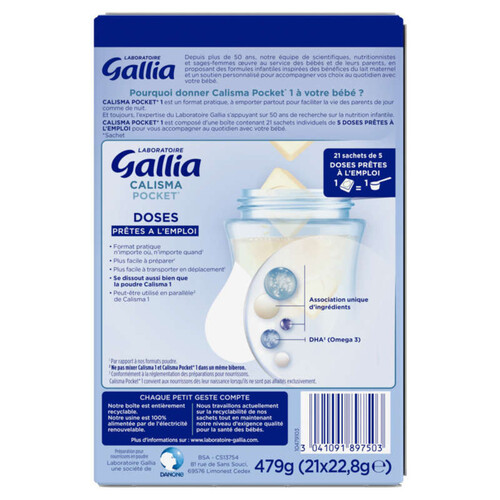 Gallia Calisma Coffret 1er Age 6x70ml