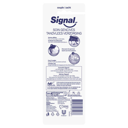 Signal Brosse à Dents Soin Gencives Souple Quadripack x4.