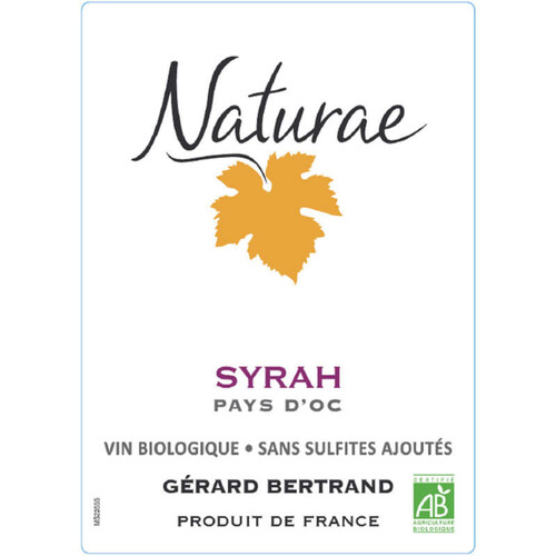 Naturae Vin Rouge Syrah Bio 75cl