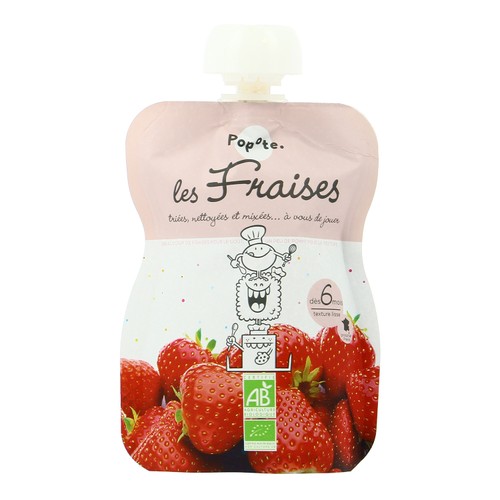 Popote Gourde De Fraise Dès 6 Mois 120G