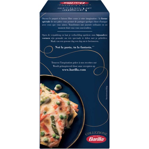 Barilla Pâtes lasagnes aux œufs collezione 500g