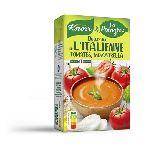 Knorr Soupe Liquide Douceur à l'italienne tomates mozzarella 1L