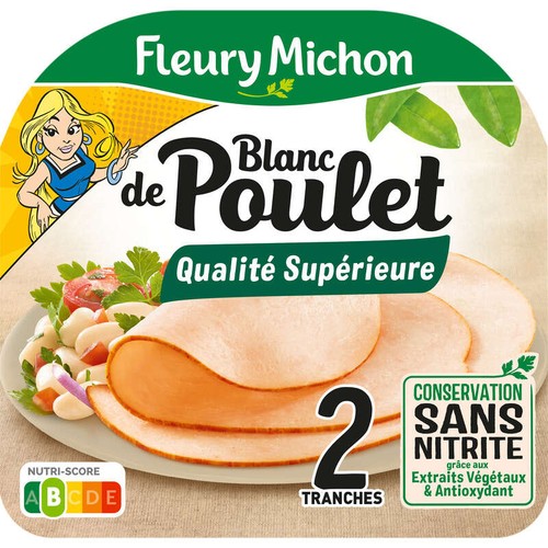 Fleury Michon Blanc De Poulet x2 Tranches 65g
