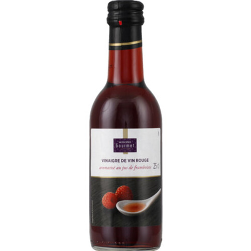 Monoprix Gourmet Vinaigre de vin rouge aromatisé au jus de framboise 25cl