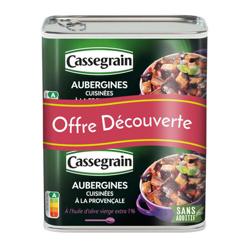 Cassegrain aubergines à la provençale lot 2x 375g