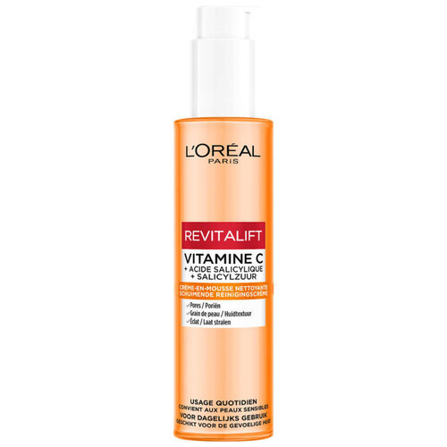 L'Oréal Paris Crème en Mousse Nettoyante Revitalift Vitamine C 150ml