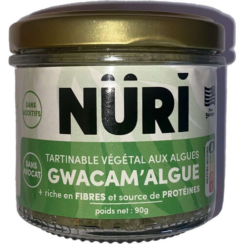 Nuri tartinable végétal gwacam'algue 90g