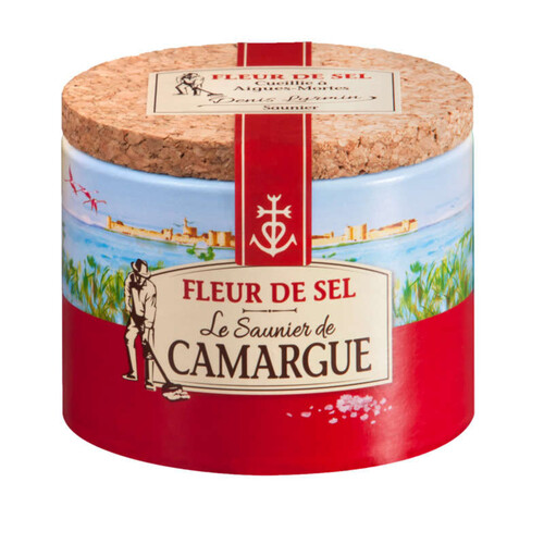 Le Saunier de Camargue Fleur de sel boite ronde 125g