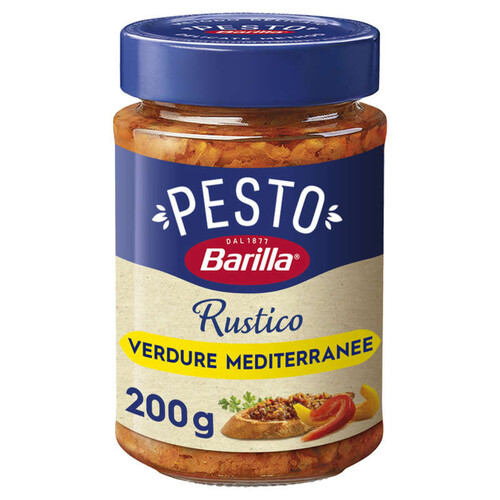 Barilla Sauce Pesto Rustico Légumes Méditerranéens 200G