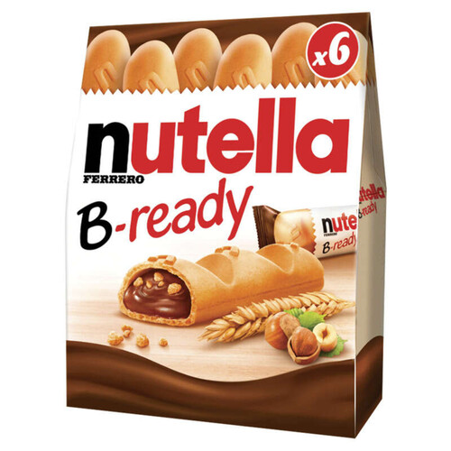 Nutella B-Ready Biscuits fourrés à la pâte à tartiner x 6 portions