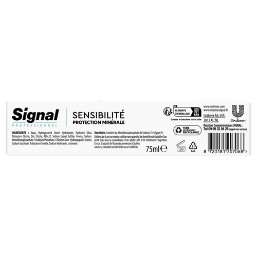 Signal Professionnel Dentifrice sensibilité fraîcheur 75ml