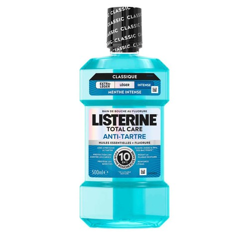 Listerine Bain de Bouche Total Care 10 en 1 Menthe Douce 250ml