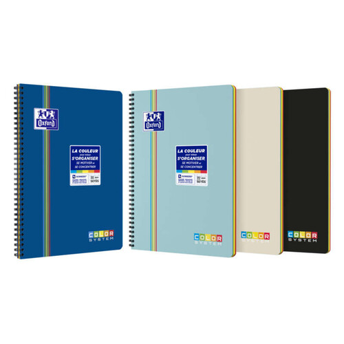 Oxford Cahier Color System Integrale 222X298mm 180P 90G 5 Couleurs Seyes
