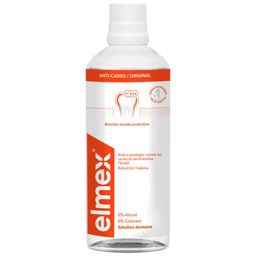 [Para] Elmex Bain de bouche Anti-caries 0% Colorant 400ml